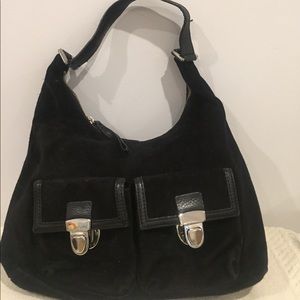 Banana Republic black suede purse